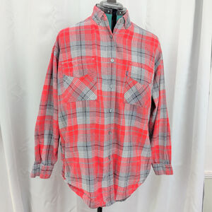 Levis' Vintage Women's Button Down Plaid Flannel Shirt Medium